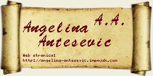 Angelina Antešević vizit kartica